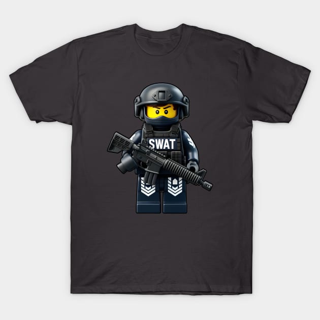 Tactical LEGO T-Shirt by Rawlifegraphic